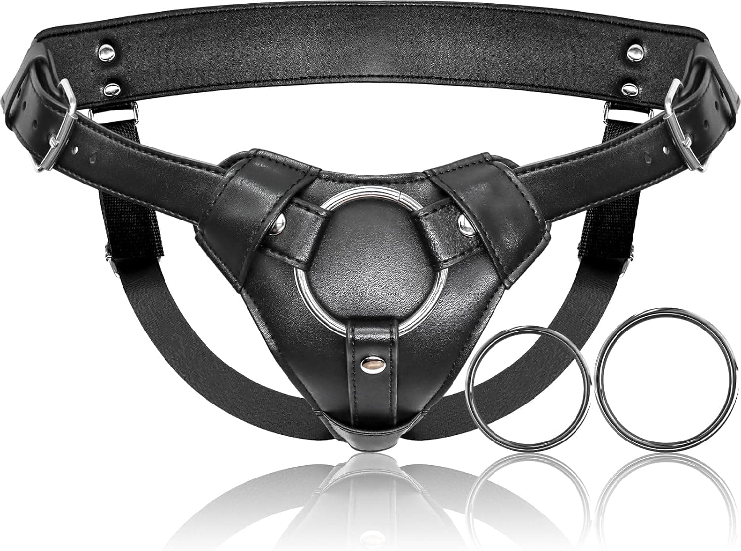 Vegan Leather Strap Harness